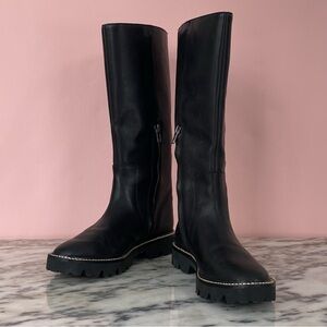 Madewell The Citywalk Lugsole Tall Boot in Leather size 8.5